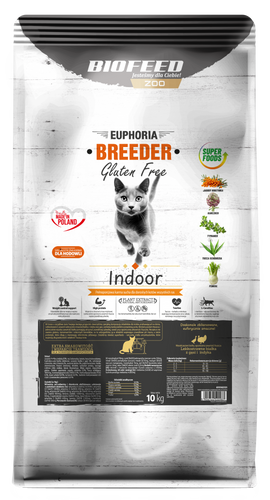 Euphoria Breeder Cat INDOOR Indyk & Gęś 10 kg