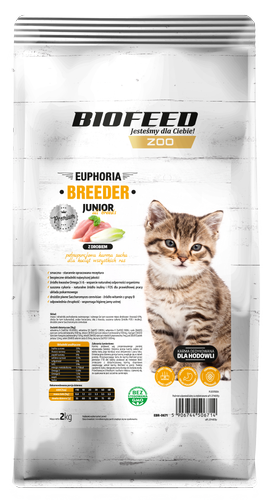 BIOFEED ZOO Premium Breeder Line - karma dla kociąt z drobiem 15 kg