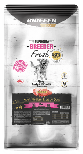 EBR FRESH MEAT ADULT  INDYK/KRÓLIK M/L 15KG