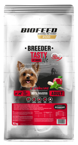 TASTY DOGS LIFE BREEDER MINI & SMALL Z WOŁOWINĄ 15KG
