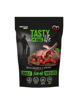 Mokra karma dla psów Tasty Dogs Life JAGNIĘCINA 90% - danie w galaretce (saszetka) 500 g