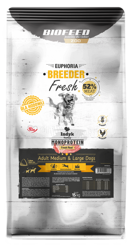 EBR FRESH MEAT ADULT  INDYK MONO M/L 15KG