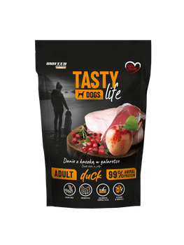 Mokra karma dla psów Tasty Dogs Life KACZKA 90% - danie w galaretce (saszetka) 150 g