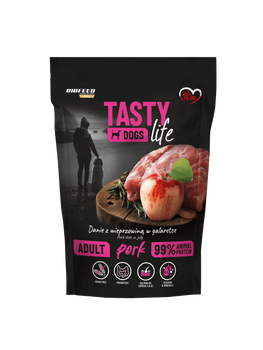 Mokra karma dla psów Tasty Dogs Life WIEPRZOWINA 90% - danie w galaretce (saszetka) 500 g