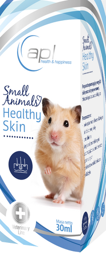 APL suplement diety dla zwierząt egzotycznych na sierść SMALL ANIMALS HEALTHY SKIN 30 ml