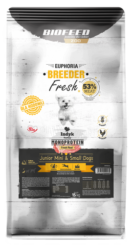 EBR FRESH MEAT JUNIOR INDYK MONO XS/S 15KG
